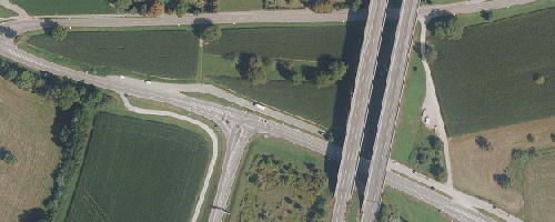 Luftbild Mitfahrparkplatz Dettishofen
