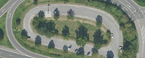 Luftbild Mitfahrparkplatz Heidelberg/Schwetzingen