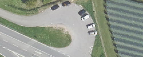 Luftbild Mitfahrparkplatz Stockach-West
