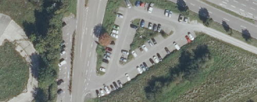Luftbild Mitfahrparkplatz Rastatt-Nord