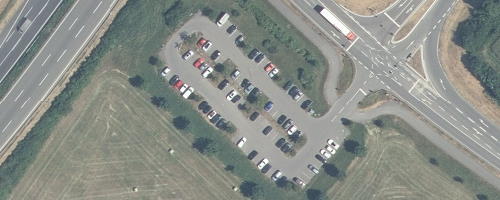 Luftbild Mitfahrparkplatz Empfingen