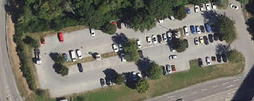 Luftbild Mitfahrparkplatz Mundelsheim