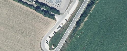 Luftbild Mitfahrparkplatz Giengen/Herbrechtingen