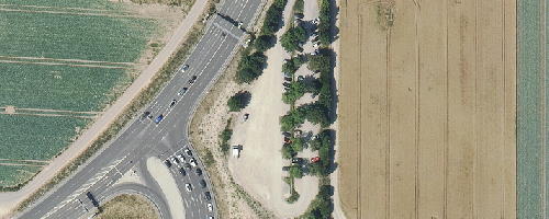 Luftbild Mitfahrparkplatz Esslingen