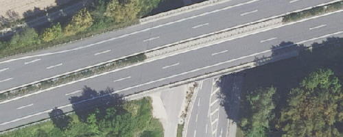 Luftbild Mitfahrparkplatz Rheinfelden-Mitte