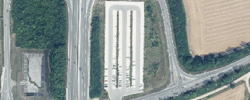 Luftbild Mitfahrparkplatz Heidenheim