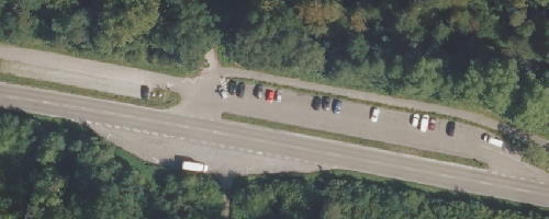 Luftbild Mitfahrparkplatz Freiburg-Süd