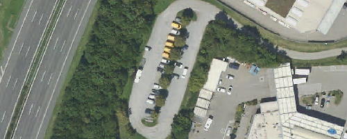 Luftbild Mitfahrparkplatz Ilsfeld