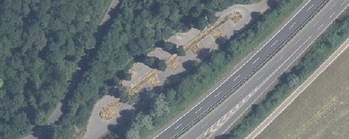 Luftbild Mitfahrparkplatz Kirchentellinsfurt