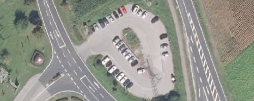 Luftbild Mitfahrparkplatz Lahr