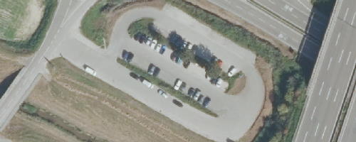Luftbild Mitfahrparkplatz Achern