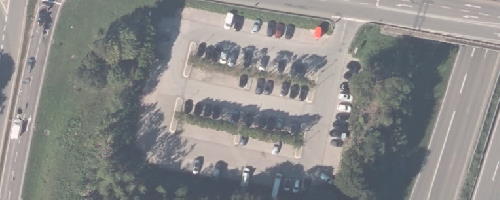 Luftbild Mitfahrparkplatz Rottweil
