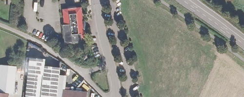 Luftbild Mitfahrparkplatz Ettenheim