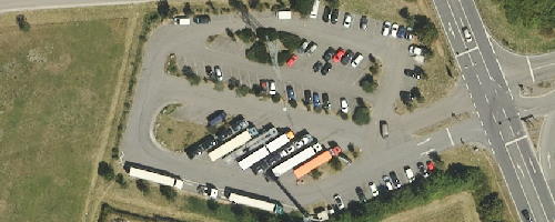 Luftbild Mitfahrparkplatz Pforzheim-Nord