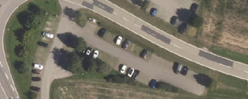 Luftbild Mitfahrparkplatz Kupferzell