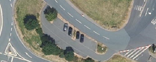Luftbild Mitfahrparkplatz Wertheim/Lengfurt