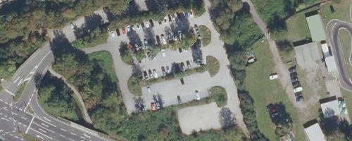 Luftbild Mitfahrparkplatz Karlsruhe-Süd