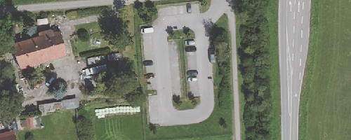 Luftbild Mitfahrparkplatz Wangen