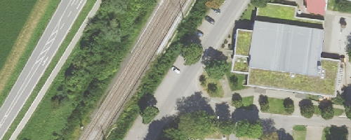 Luftbild Mitfahrparkplatz Ravensburg