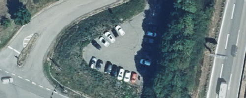 Luftbild Mitfahrparkplatz Aalen/Westhausen